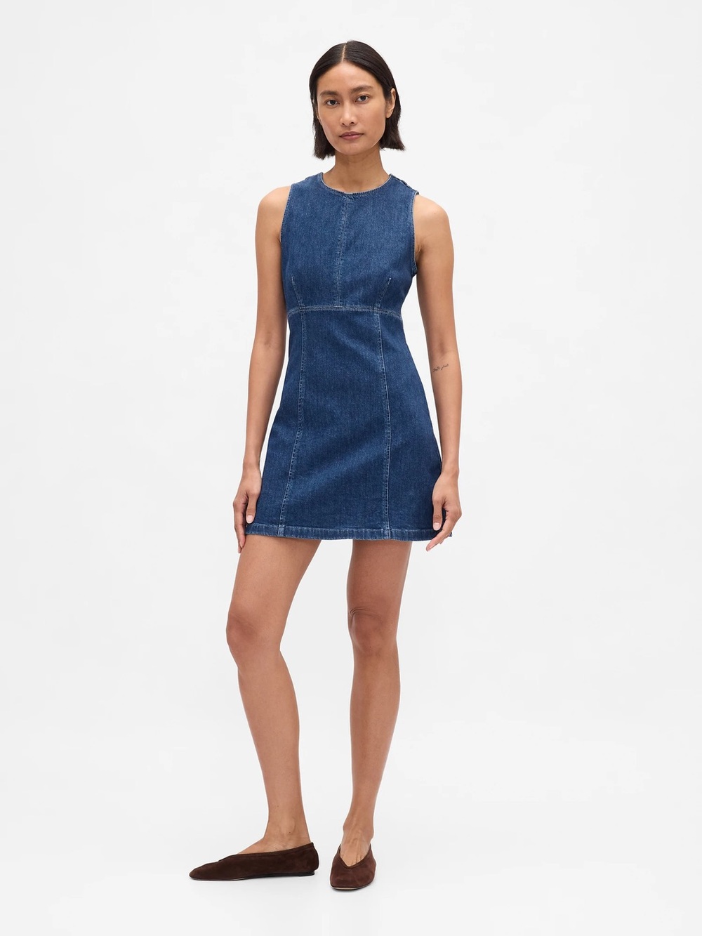 GAP Denim Mini Shift Dress